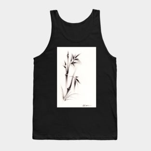 My Happy Place - Sumie bamboo ink Brush pen painting Tank Top